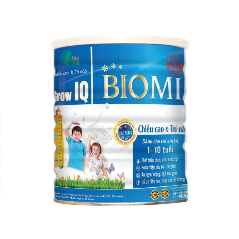 Sữa bột biomi grow iq plus 900g