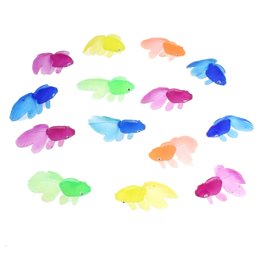 [HCM]Đồ chơi nhà tắm Set 10 mô hình cá vàng làm đồ chơi sưu tập cho bé 4.5 cm (màu ngẫu nhiên) - chất liệu nhựa Plastic cao su dẻo đặc ruột rất an toàn cho người dùng - New4all