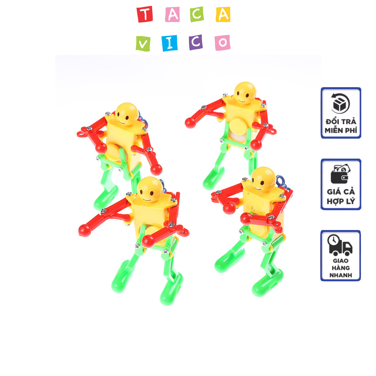 Robot nhảy múa lên dây cót đáng yêu cho bé-TACAVICO,robot chạy bằng dây cót, robot giá rẻ