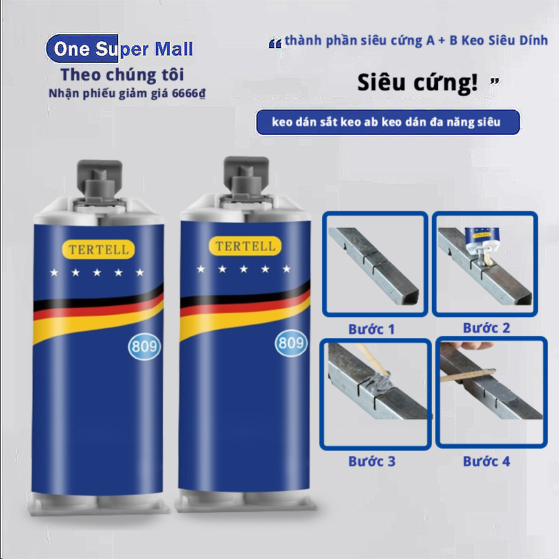 🔨Siêu cứng!🔨keo dán sắt keo ab keo dán đa năng siêu dính keo siêu dính 100g keo ab 2 thành phần siêu cứng A + B Keo Siêu Dính Bộ Tản Nhiệt Ô Tô Bằng Thép Sắt Keo Hàn Cắm Rò Rỉ Đặc Biệt,keo dán đa năng nhật bản