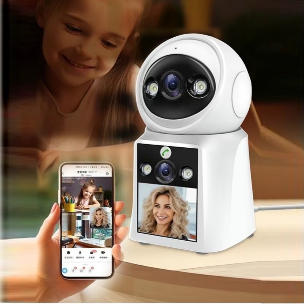 CAMERA YOOSEE 2 MẮT | CAMERA YOOSEE 360 ĐỘ GỌI VIDEO CAM 1 MÀN HÌNH - ĐÀM THOẠI 2 CHIỀU - XOAY 360 ĐỘ - BÁO ĐỘNG CHỐNG TRỘM - CAMERA YOOSEE TRONG NHÀ