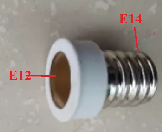 CHUYỂN ĐỔI ĐUÔI ĐÈN E12 SANG ĐUÔI E14