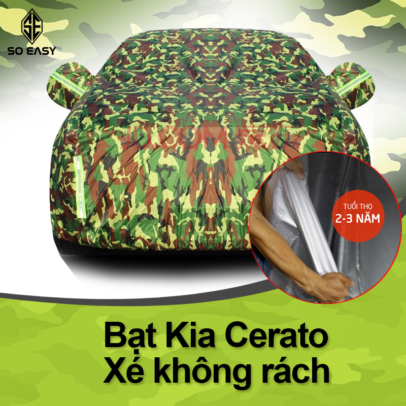 [HCM][KIA CERATO] Bạt phủ xe ô tô KIA CERATO áo trùm xe hơi tấm che nắng cho xe ô tô 4 đến 7 chỗ gấp xếp gọn gàng kèm túi đựng chất liệu vải dù Polyester Oxford Fabric cao cấp chống nước tốt chống nắng vượt trội độ bền cao BPXML