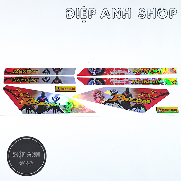 Tem Dream 7 màu - Tem xe Dream  ( VIDEO THỰC TẾ )