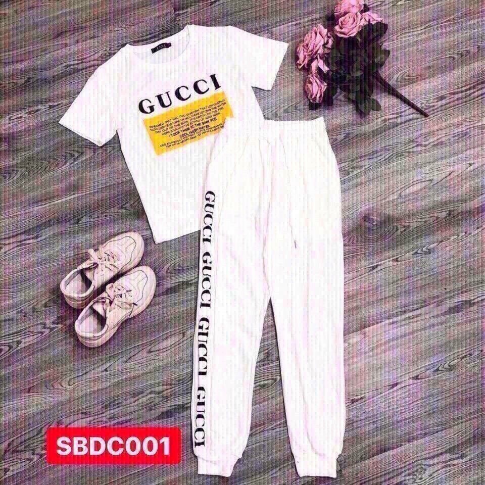 [HCM]Bộ đồ áo thun kèm quần mix đồ thể thao in chữ chất da cá siêu xinh đi chơi dạo phố đẹp mtb