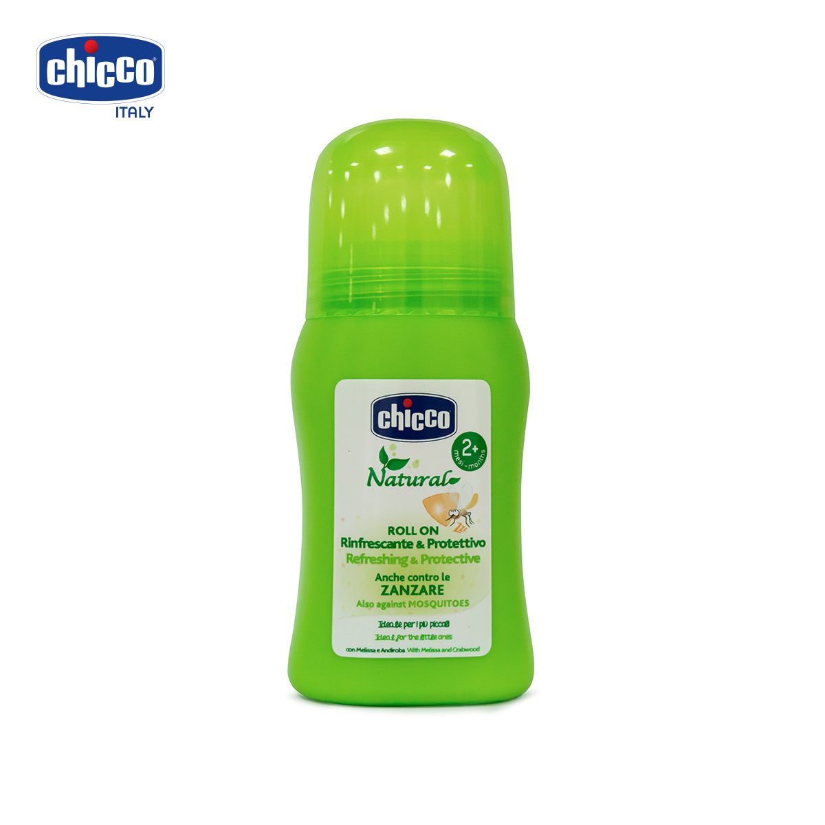 Lăn đa năng xua muỗi chicco dưỡng da mùi hương chanh sả the mát 60ml - hàng chính hãng