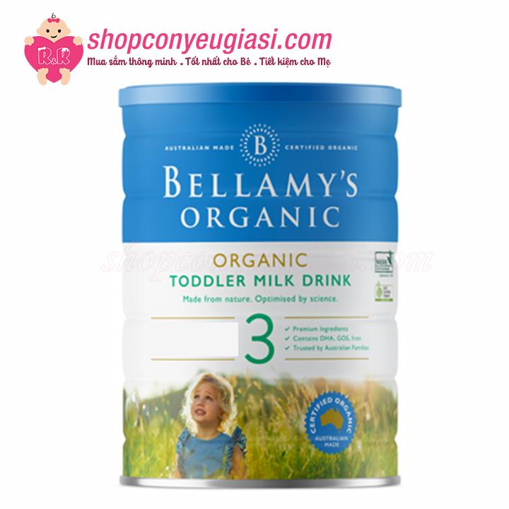 Sữa bột bellamys organic công thức số 3 - 900g - mẫu mới