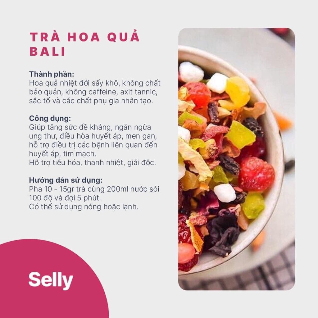 Set Trà Bali Dứa Nhiệt Đới mix dứa, atiso hoa quả nhiệt đới Tăng sức đề kháng Thanh nhiệt Giảm stress Điều hòa huyết áp đẹp da- Ngọc Minh68 Store