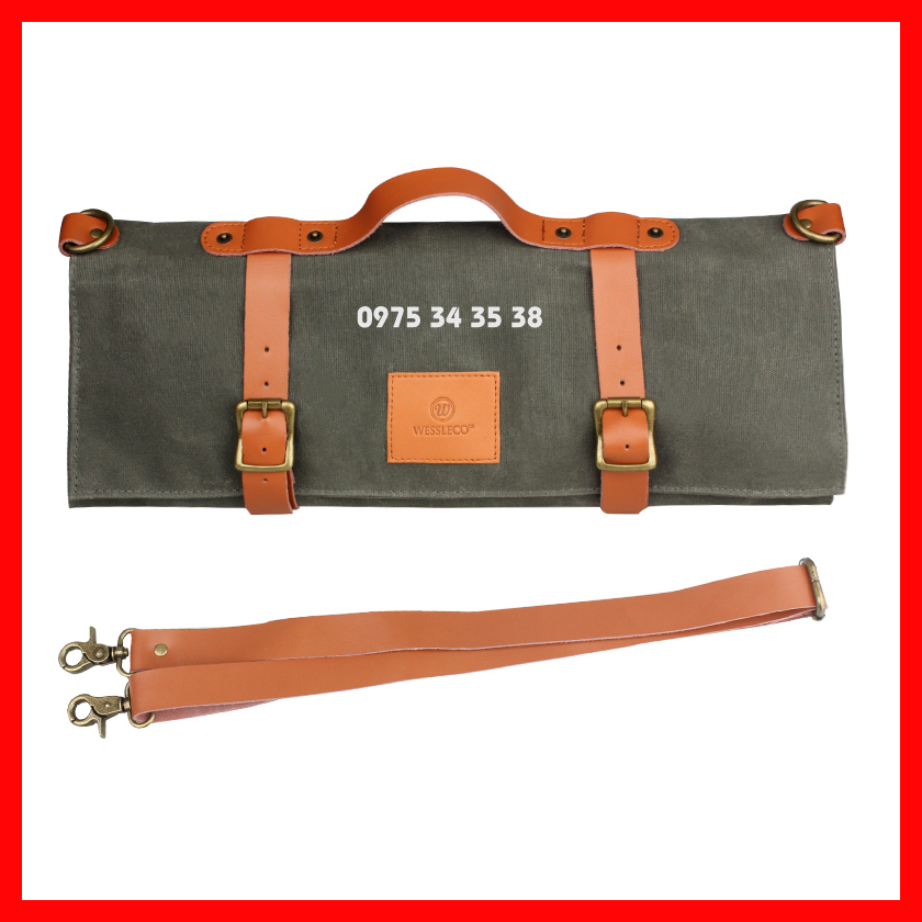 Túi đựng dao bếp có dây đeo vai cho đầu bếp chuyên nghiệp 0006