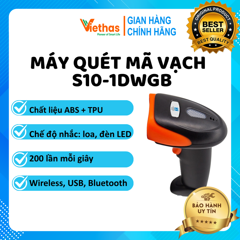 Máy quét mã vạch cầm tay 1d có dây s10-1d