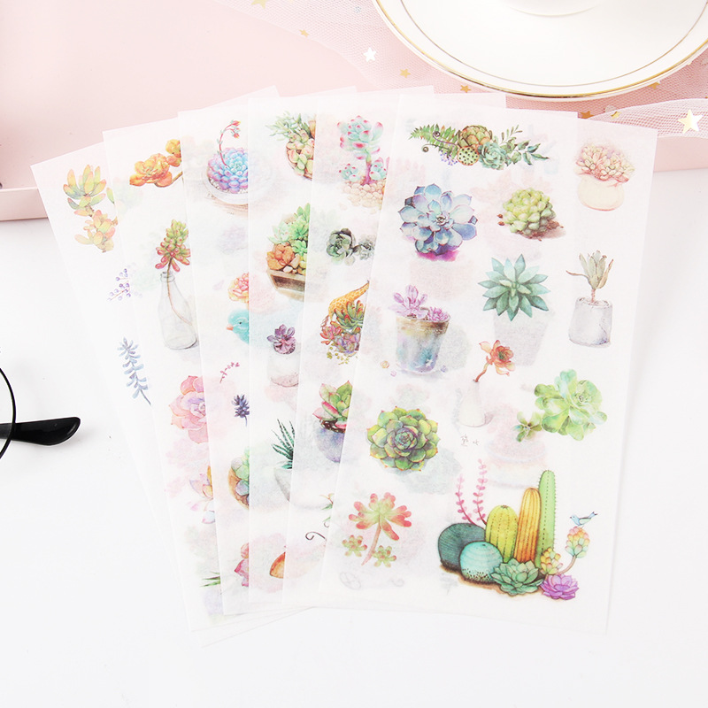 Kawaii văn phòng phẩm Sticker thẩm mỹ dễ thương journaling các loại Stickers cho kế hoạch Tạp Chí máy tính xách tay trẻ em pegatinas 8*16cm