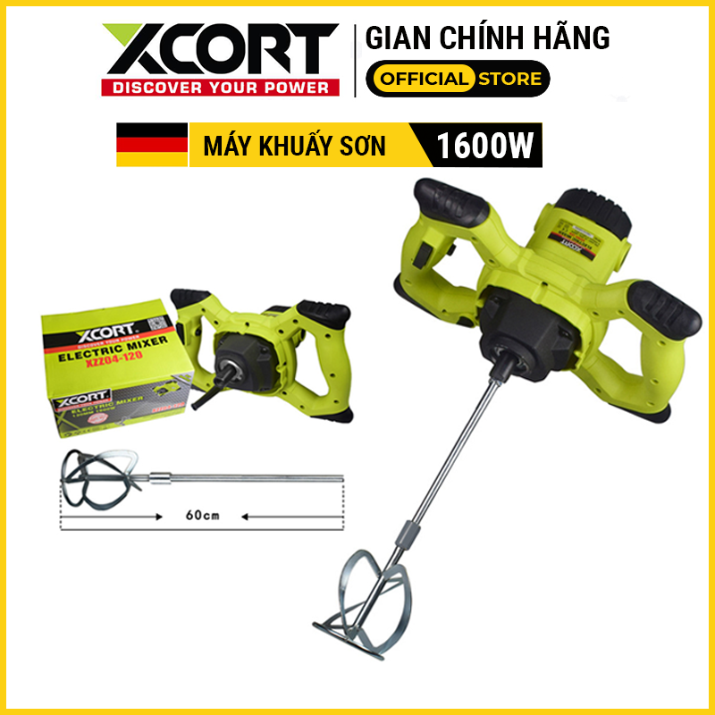 Máy khuấy sơn-máy khuấy trộn sơn bột bả xcort 1600w-chính hãng