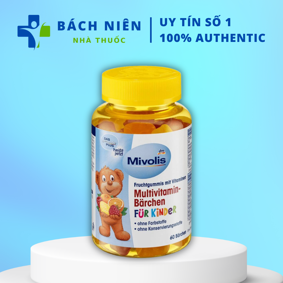 Kẹo gấu Mivolis của Đức, Kẹo gấu của Đức Mivolis Multivitamin Barchen bổ sung vitamin tổng hợp