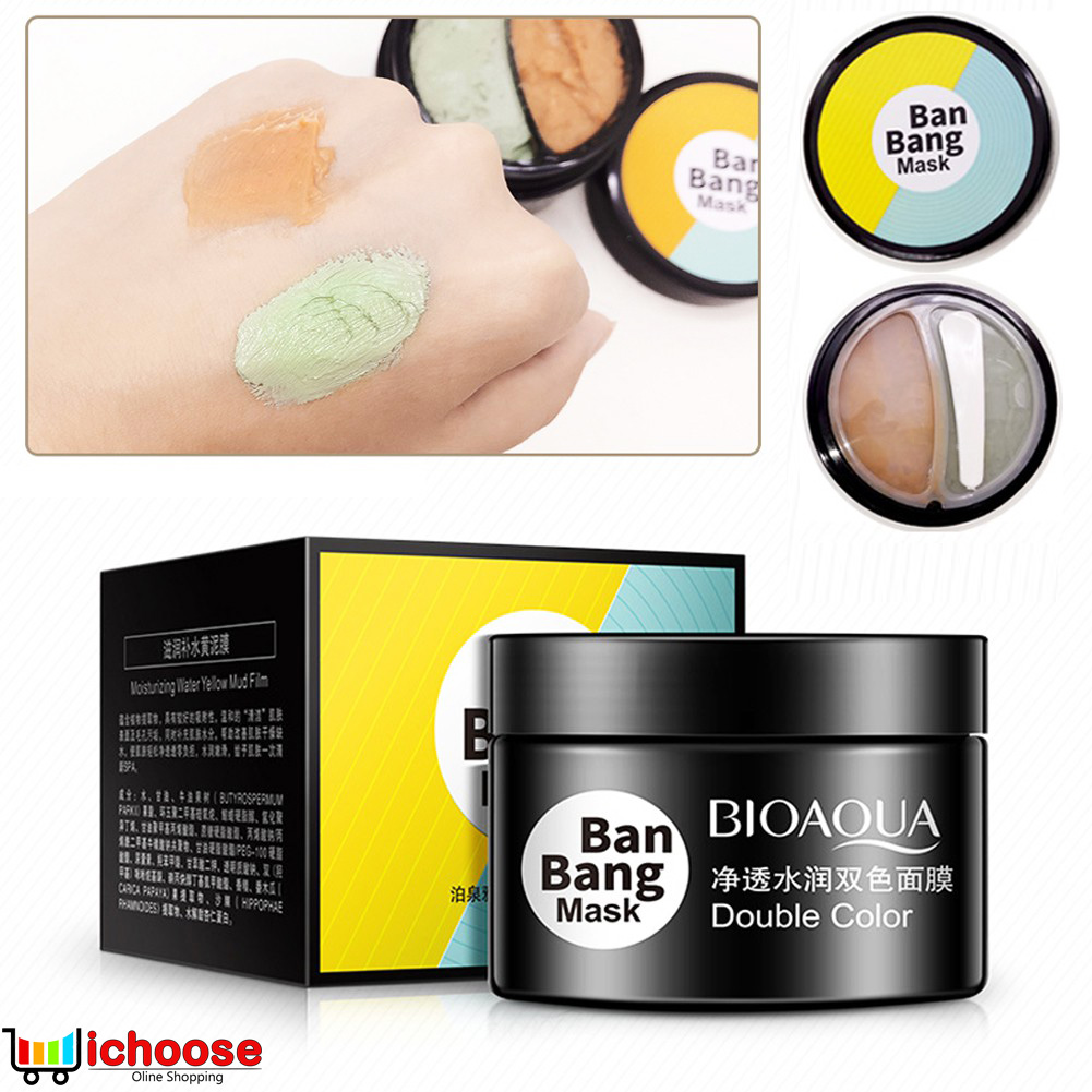 Mặt nạ bùn 2 màu Ban Bang Mask Bioaqua giúp da luôn trắng sáng mịn màng