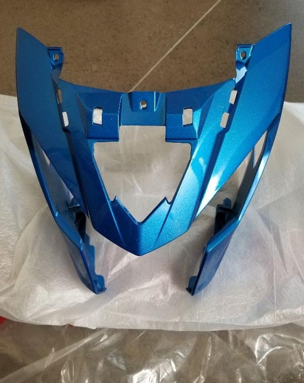 Ốp chóa đèn trước satria fi và raider fi màu xanh