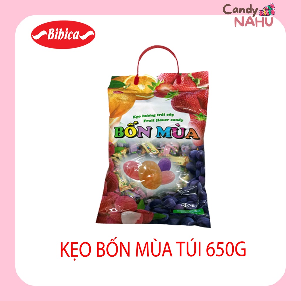 Kẹo hương trái cây Bốn Mùa gói 650g