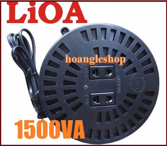 Biến áp lioa 1500va đổi nguồn 220v sang 100v, biến áp tự ngẫu 1500va dn015