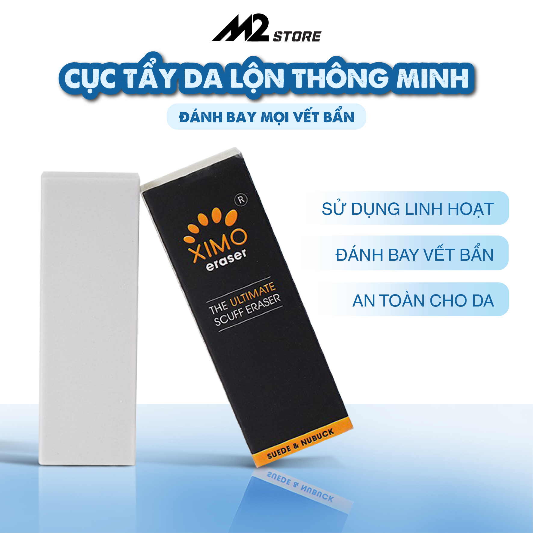 Cục Tẩy Da Lộn Thông Minh Đánh Bay Mọi Vết Bẩn Cứng Đầu XIMO (TDL02-E2)