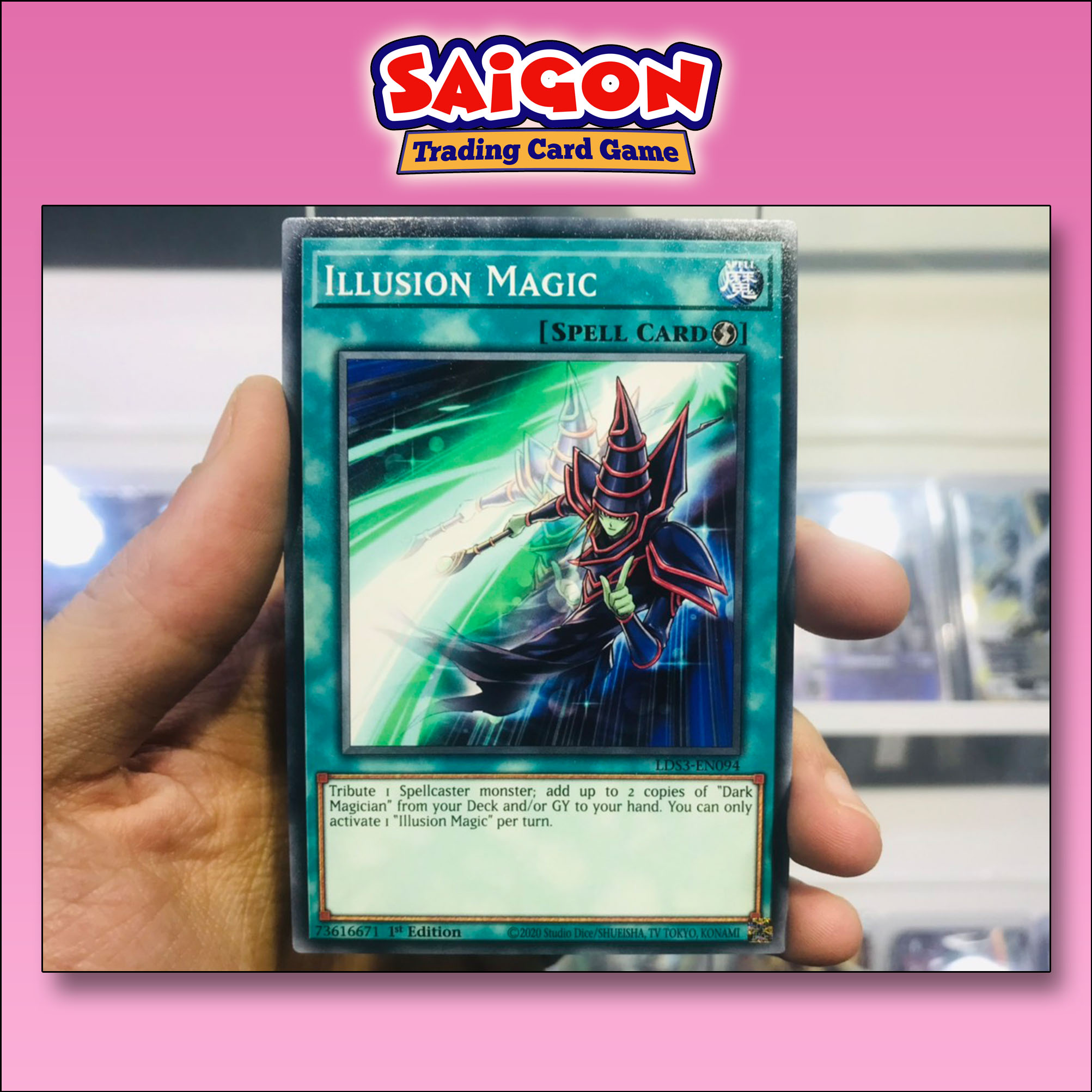 Thẻ bài yugioh mã lds3-en094 - illusion magic - common - 1st edition