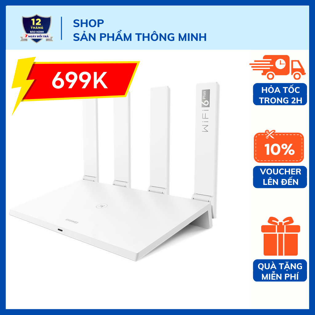 Bộ phát Wifi Router Huawei AX2 Pro - AX3 - AX3 Pro băng tần kép - Wifi 6+ 3000Mbps - hõ trợ Mesh - kết nối 128 thiết bị