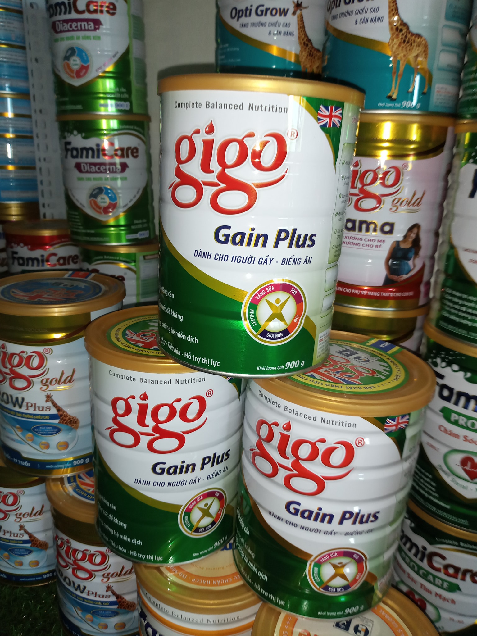 Sữa tăng cân cho người gầy, biếng ăn, chậm tăng cân Gigo Gain plus 900g