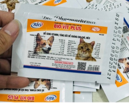 [Hàng Chính Hãng] BIO VIT PLUS 5g giúp chó mèo ăn nhiều, mượt lông, chống rụng lông Vitamin tăng đề kháng chó mèo