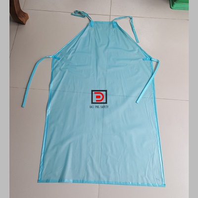 Tạp dề nhựa xanh dương