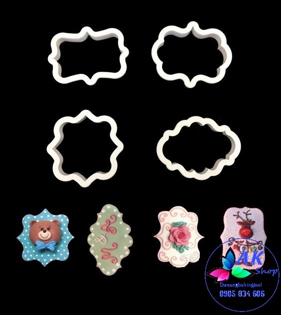 Set 4 khuôn cutter nhựa