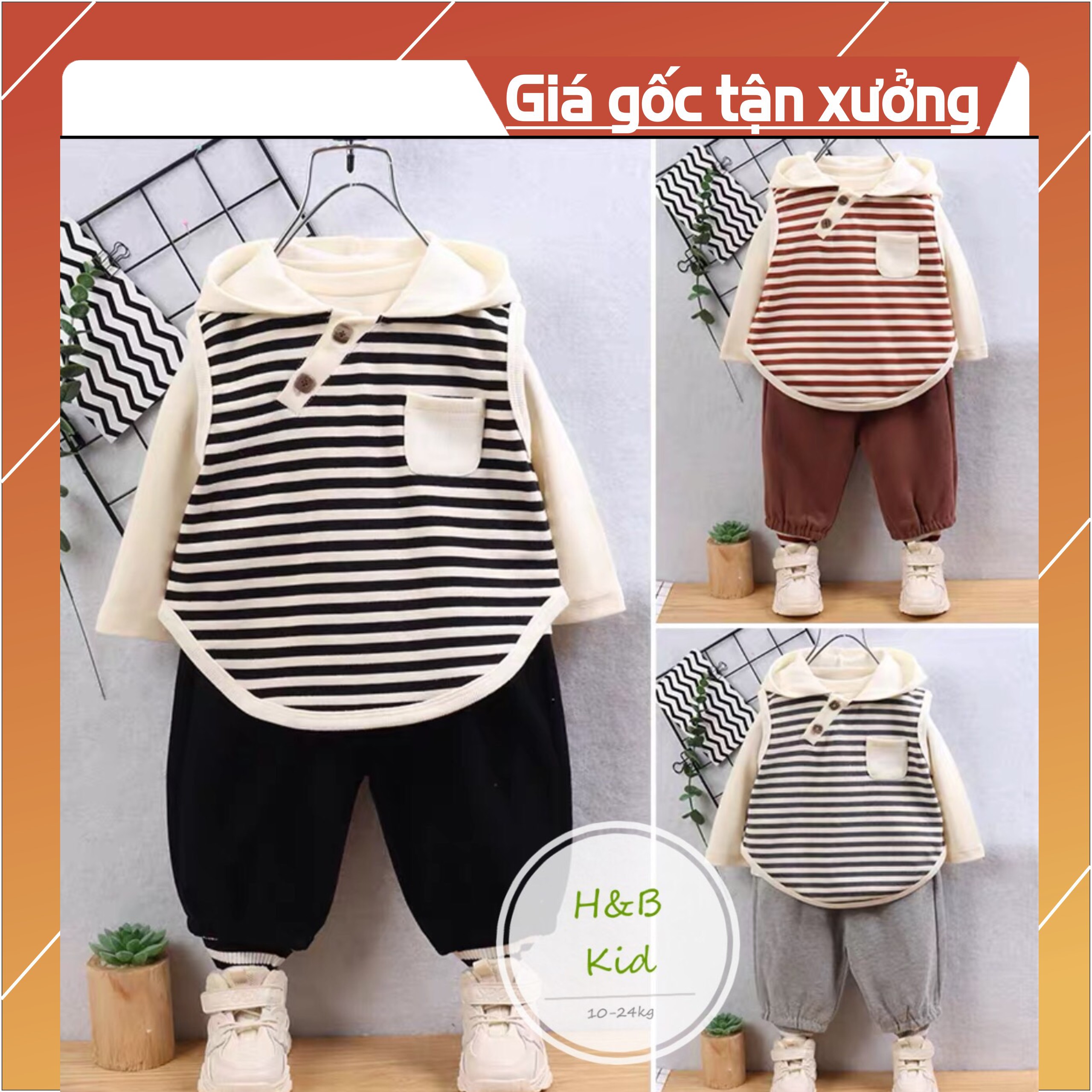 Bộ quần áo dài tay thu đông Hàn Quốc cho bé trai-chat với shop để chọn size