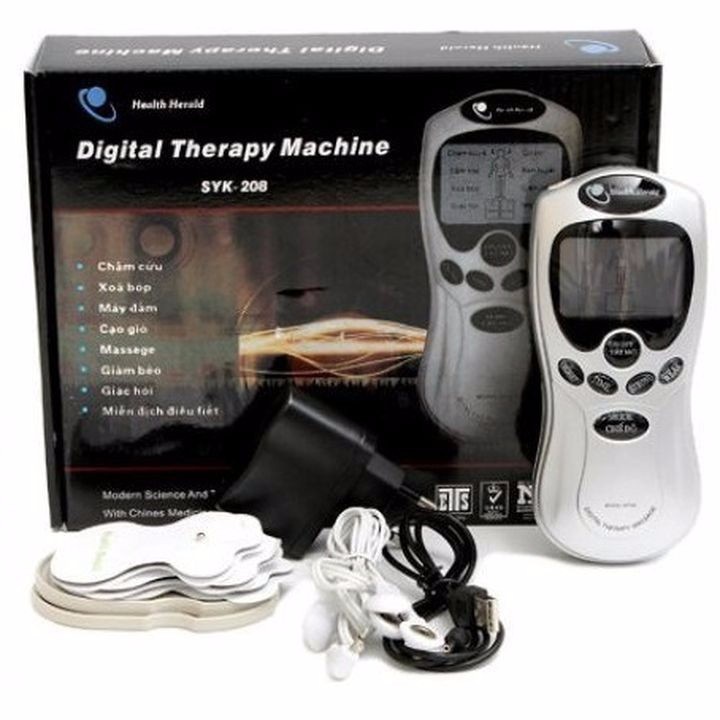 Máy Masage xung điện trị liệu cho deal 24h SYK 208 4 miếng dán