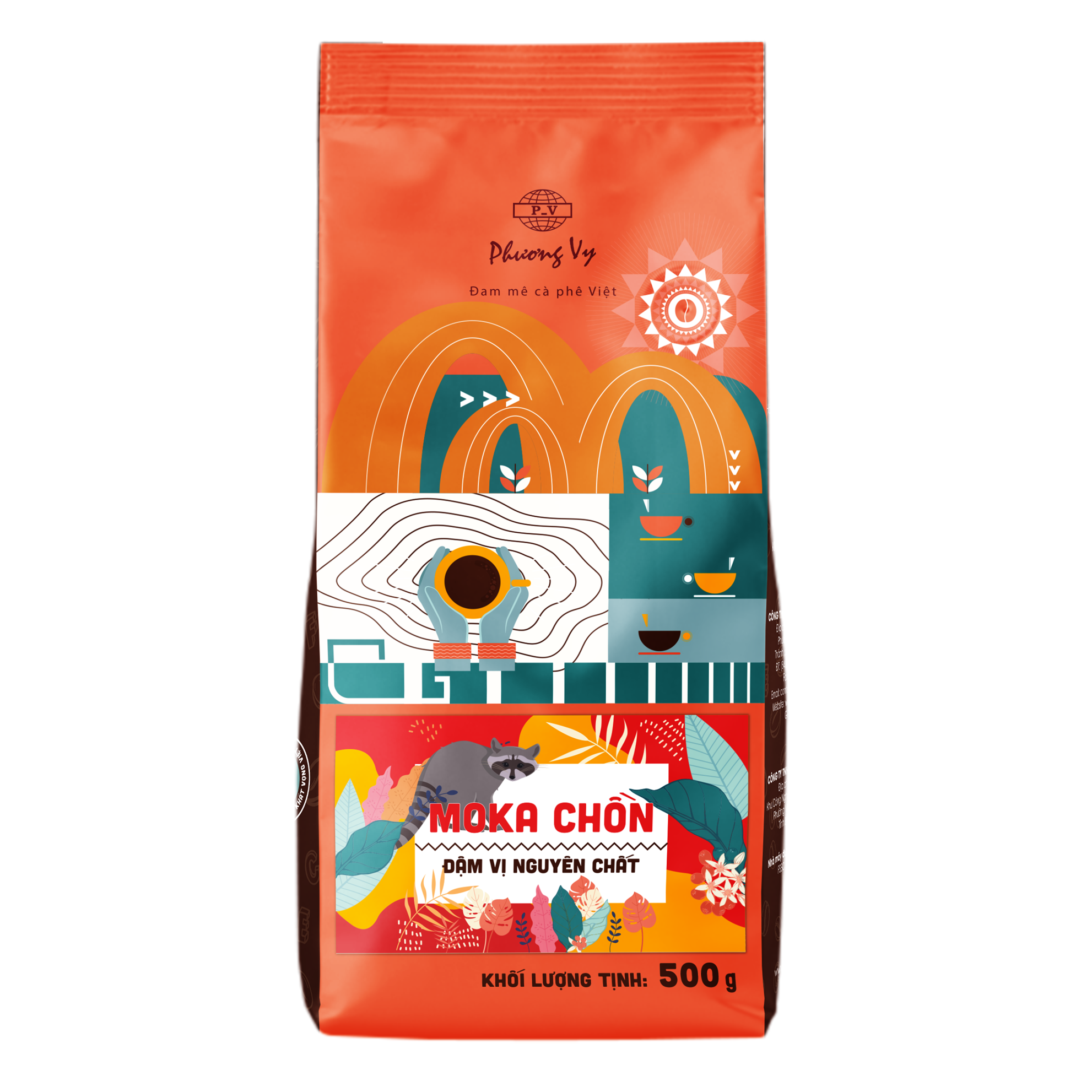 Cà phê gu nguyên chất - moka chồn - 500g