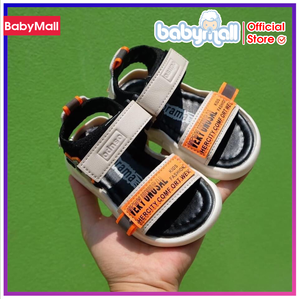 Sandal UNUSAL siêu mềm SD001H, Dép cho bé, Dép tập đi cho Bé Trai và Bé Gái, Sandal bé trai, Sandal bé gái, Dép quai hậu cho bé - TOP sản phẩm BabyMall Vietnam