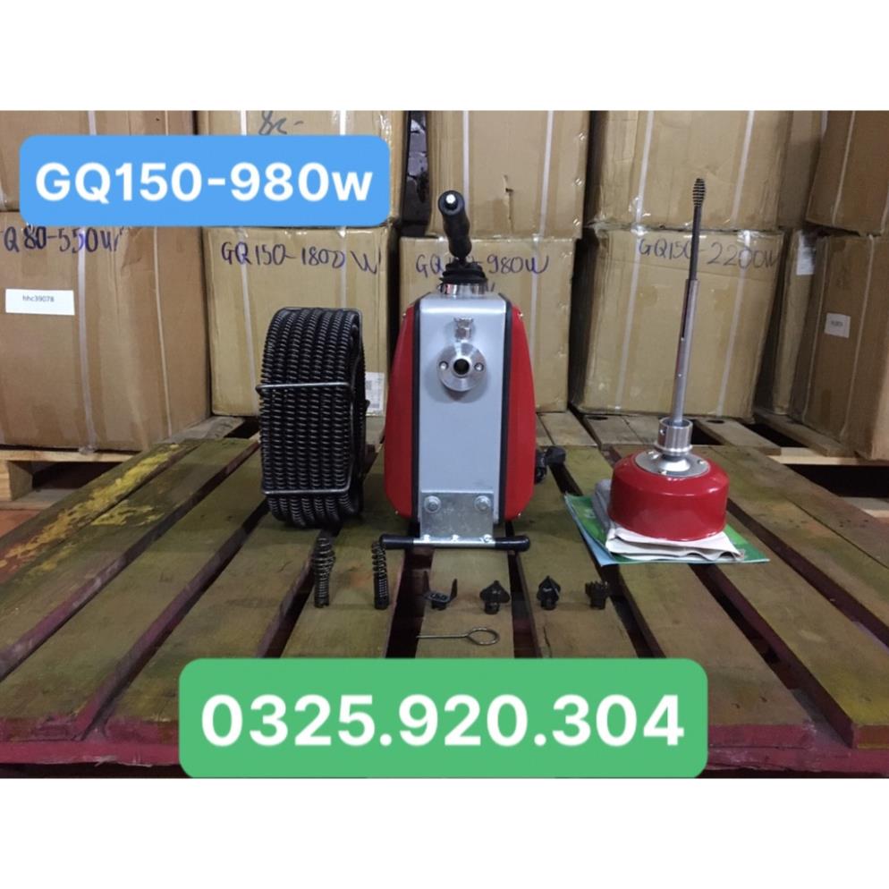 Máy thông cống gq150 - cống suất 980w - bảo hành 1 năm