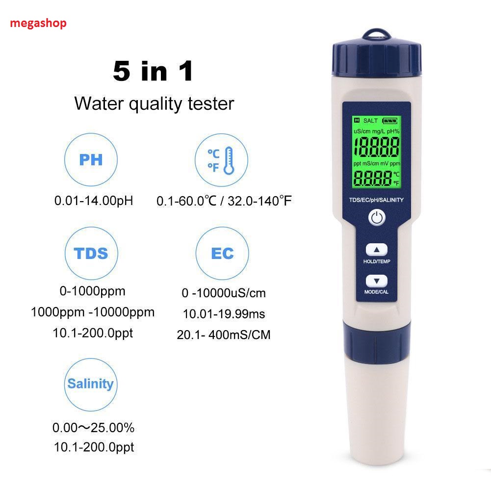 Máy đo nước đa chức năng 5 trong 1