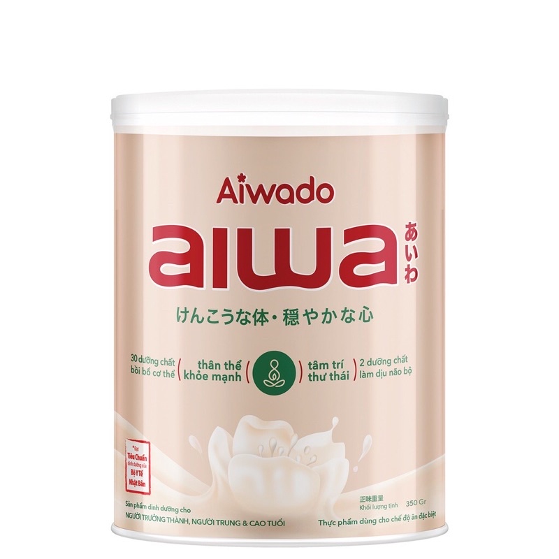 Tặng 1 chảo sunhouse - combo 12 lon Sữa bột Aiwa lon 350g chính hãng