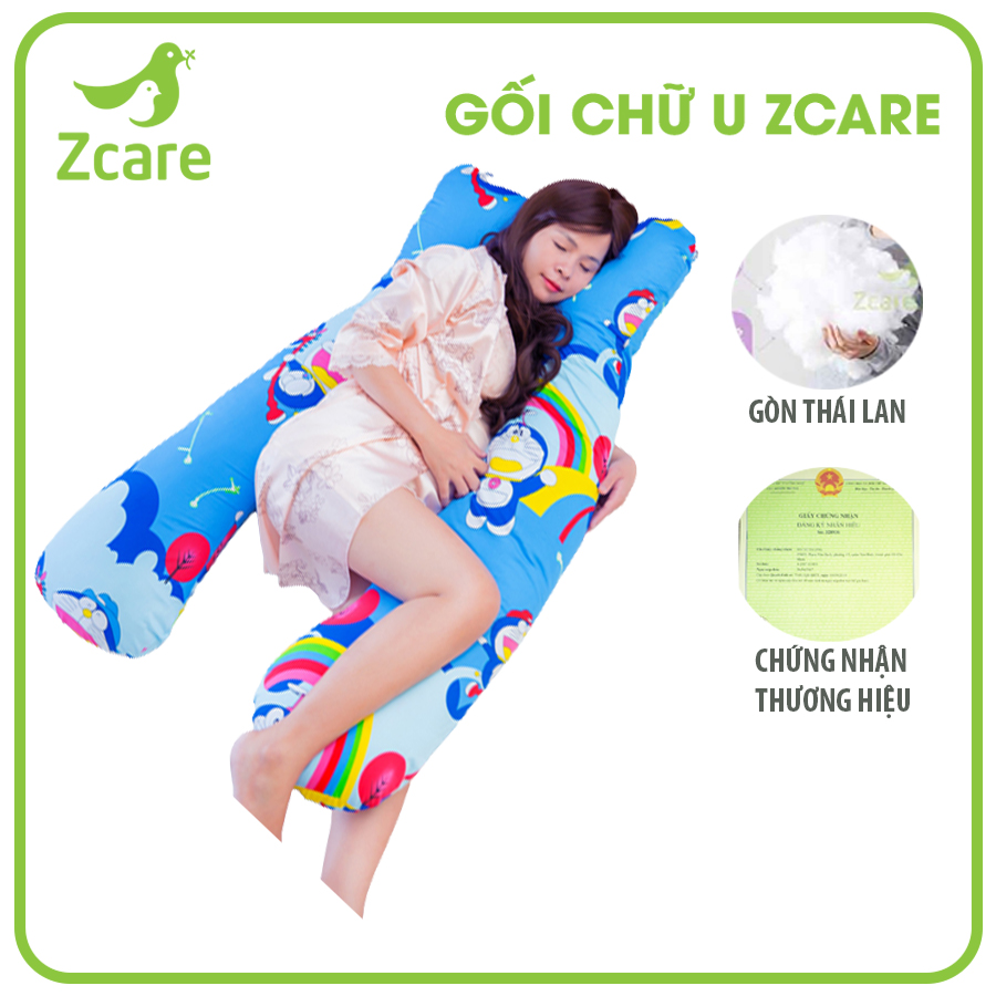 Gối ôm chữ U dành cho bà bầu Zcare giúp mẹ bầu hết đau lưng Gối ôm chữ U dành cho bà bầu Zcare giúp mẹ bầu hết đau lưng