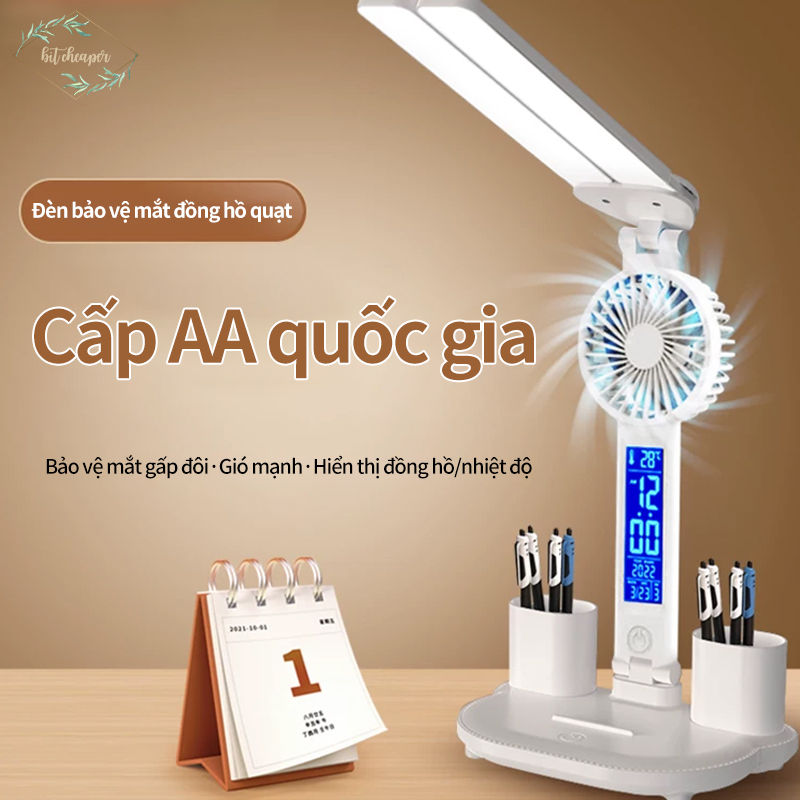 Đèn Bàn Hai Đầu USB Hiện Đại Có 3 Mức Độ Sáng Điều Chỉnh Và Bảo Vệ Mắt Phù Hợp Cho Ký Túc Xá Và Phòng Ngủ