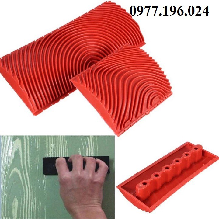 Cọ lăn sơn tạo vân gỗ ✔️ ✔️ dụng cụ vẽ sơn giả gỗ