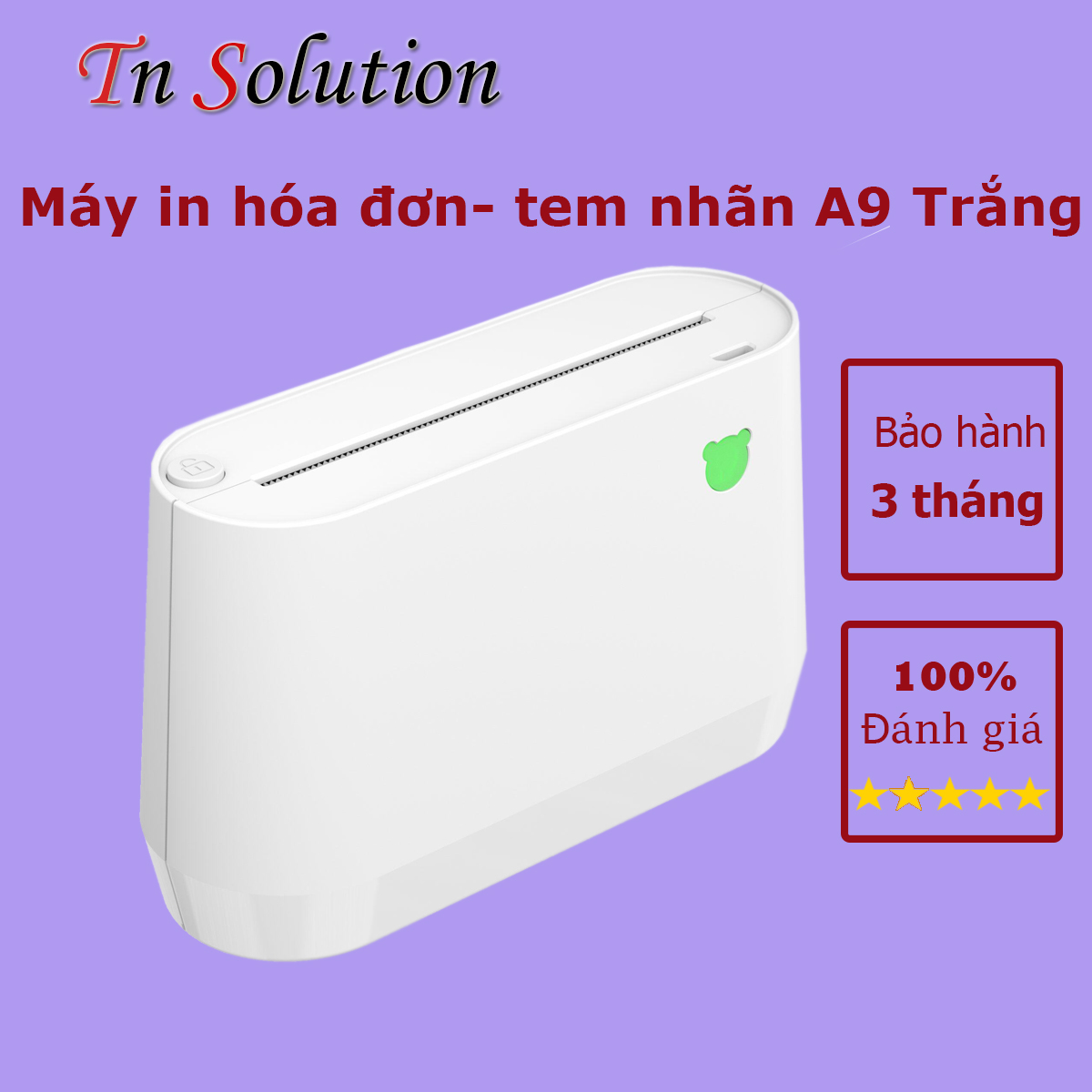Máy in nhiệt PeriPage A9 Mini cầm tay in bill, hình ảnh, soạn nội dung khổ 80mm