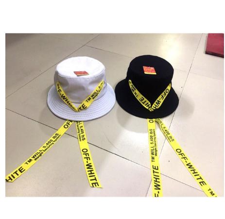 Mũ bucket nón tai bèo đuôi dài off white