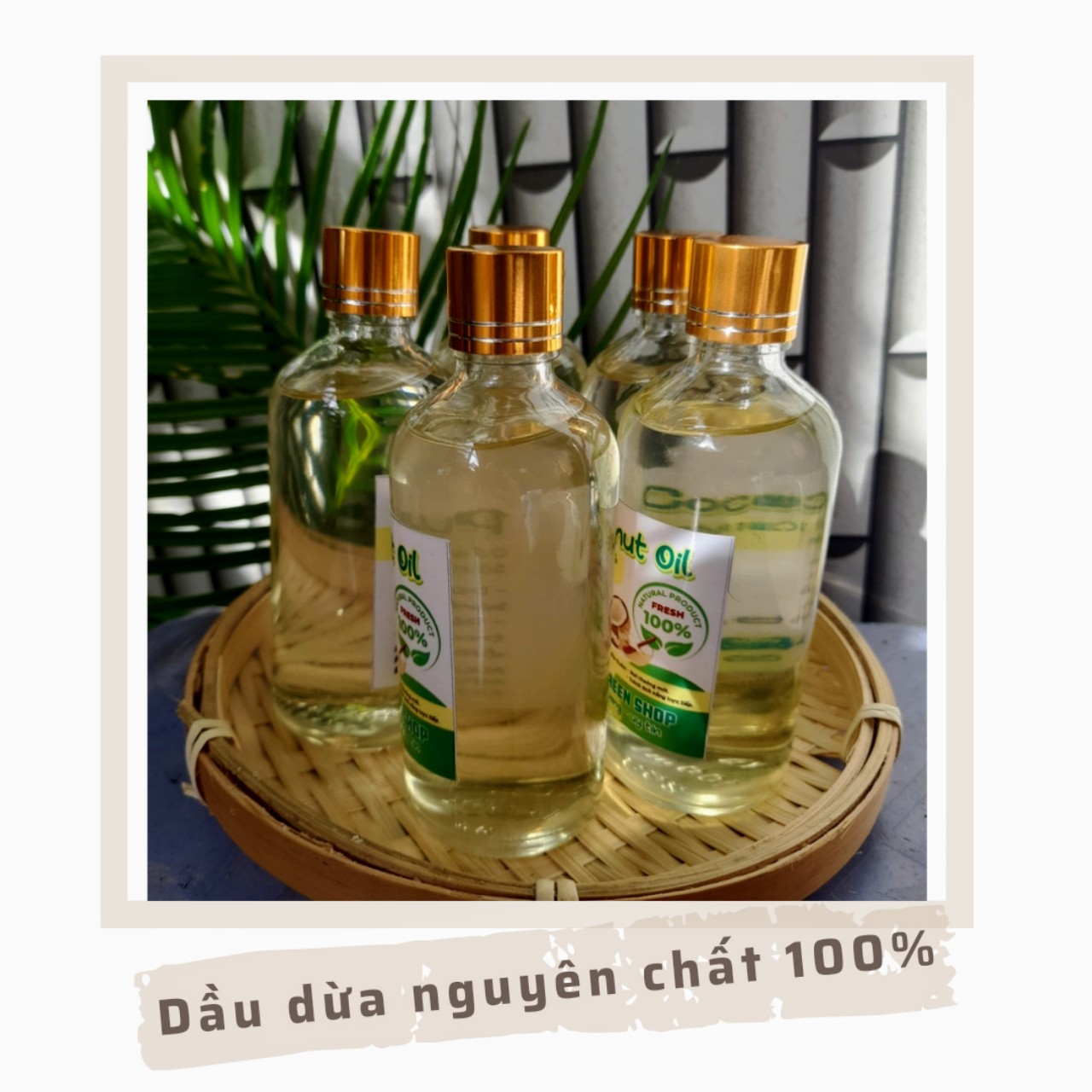 Dầu Dừa Nguyên Chất 100ml, Dầu Dừa sản xuất theo phương pháp Truyền Thống