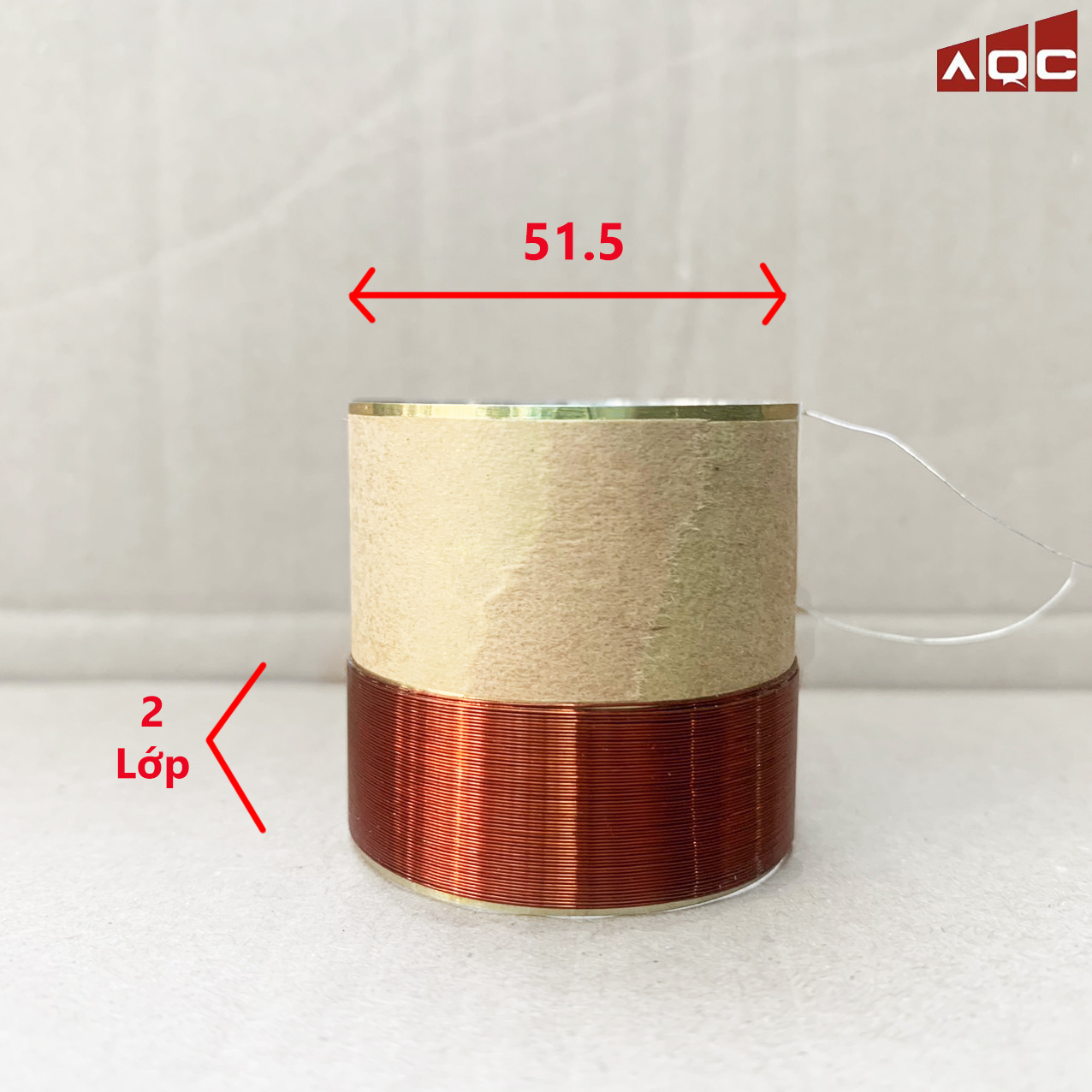 Coil loa dây đồng 51.5 mm - côn loa 51.5 loại 2 lớp dây đồng