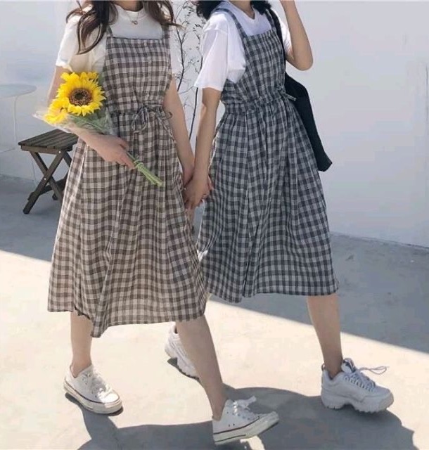 Váy đầm yếm xòe đẹp kiểu Hàn Quốc cho teengirl năng động dạo phố  Thời  trang  Việt Giải Trí