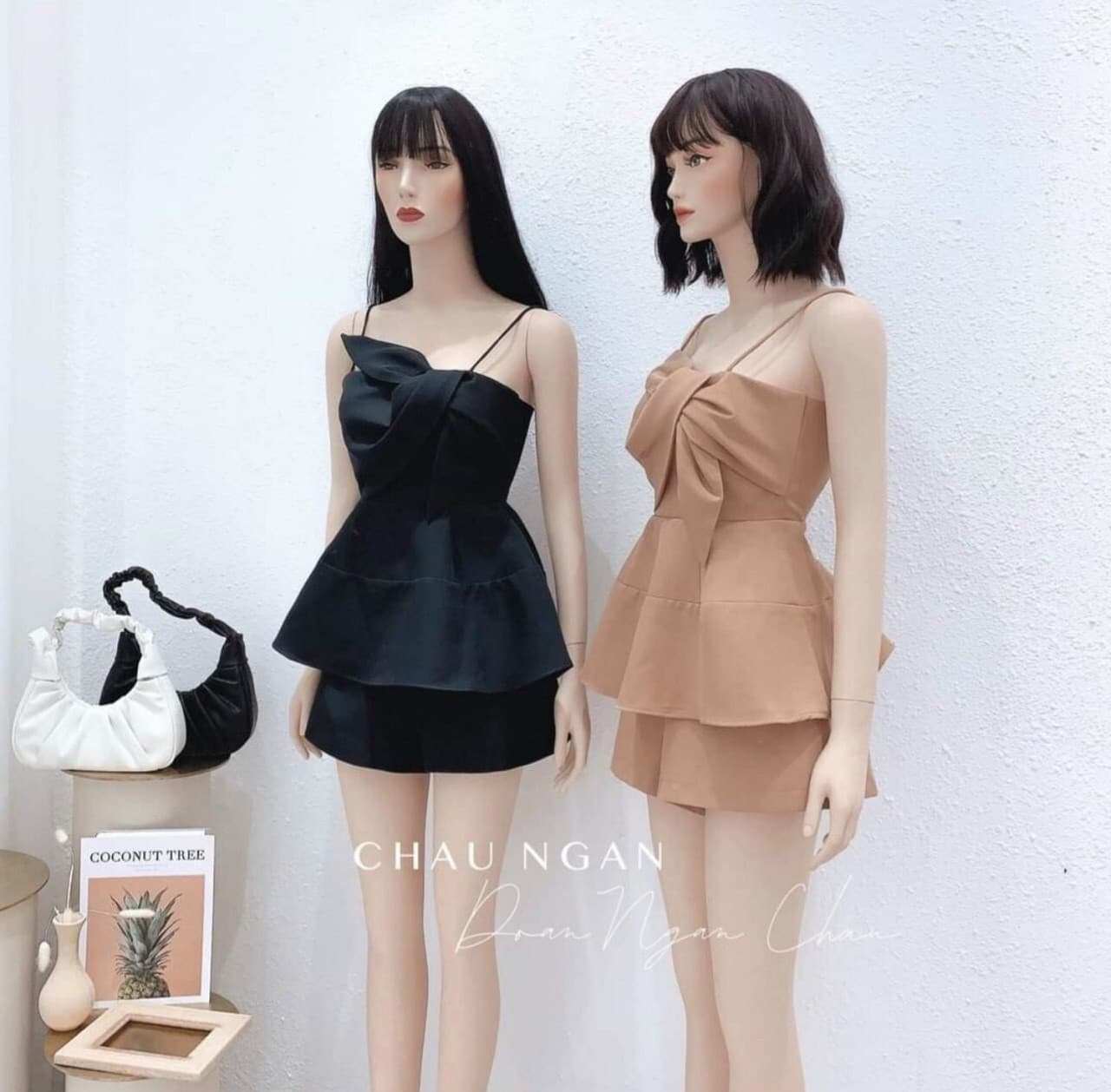 Sét bộ 2 dây bèo nơ ngực xinh xinh