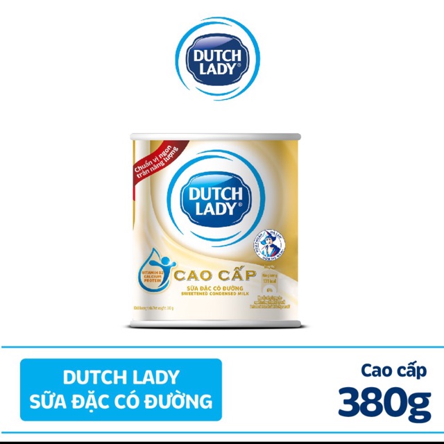 Sữa đặc dutch lady nguyên kem cao cấp lon 380g vàng - hsd t9/2024