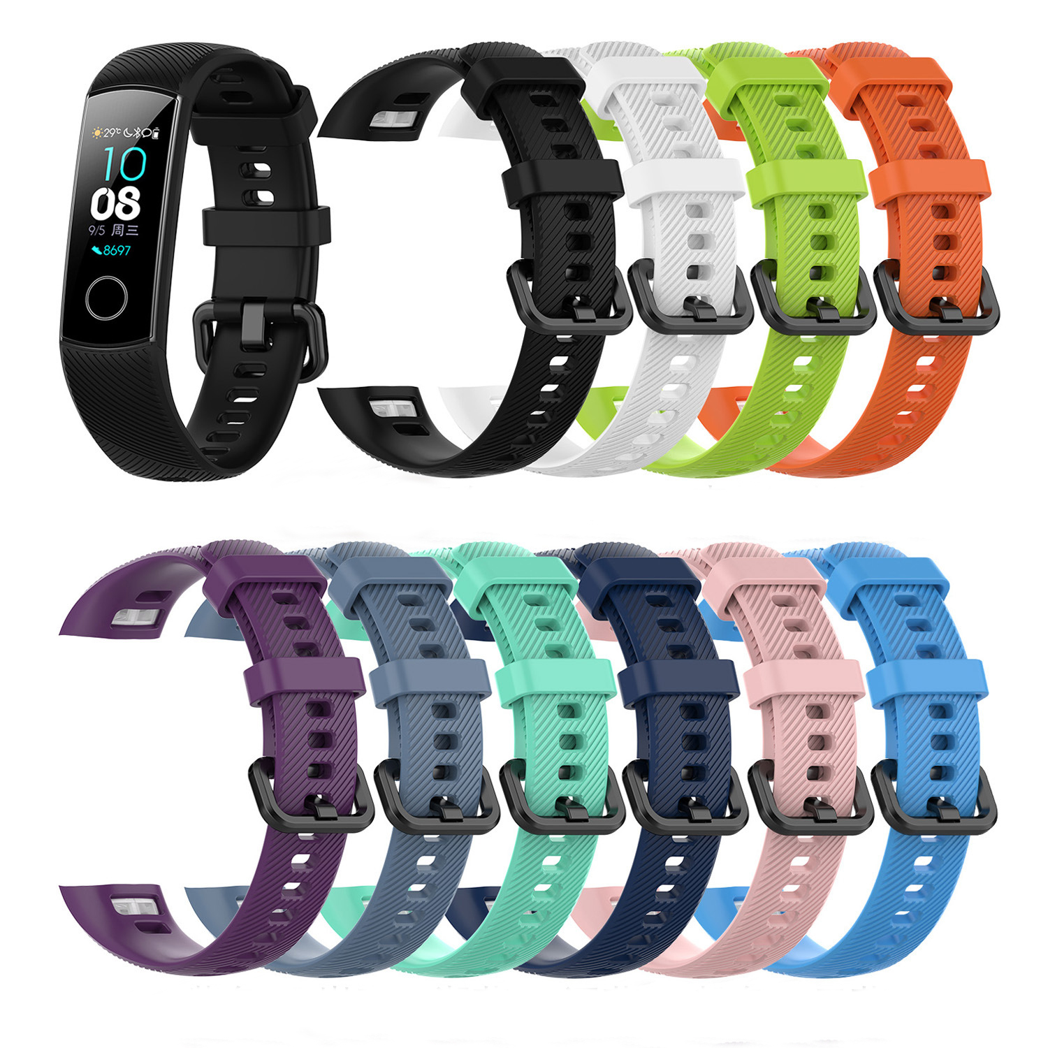 Dây Đeo Cho Honor Band 5 4 TPU Dẻo Vòng Đeo Tay Thông Minh