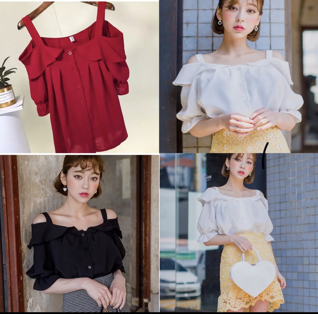 Áo kiểu tay lỡ rớt vai - ap084