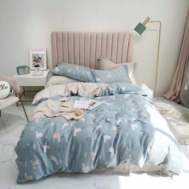 Bộ chăn ga tencel cừu lama xinh đẹp, sản phẩm tốt với chất lượng và độ bền cao, và được cam kết sản phẩm y như hình