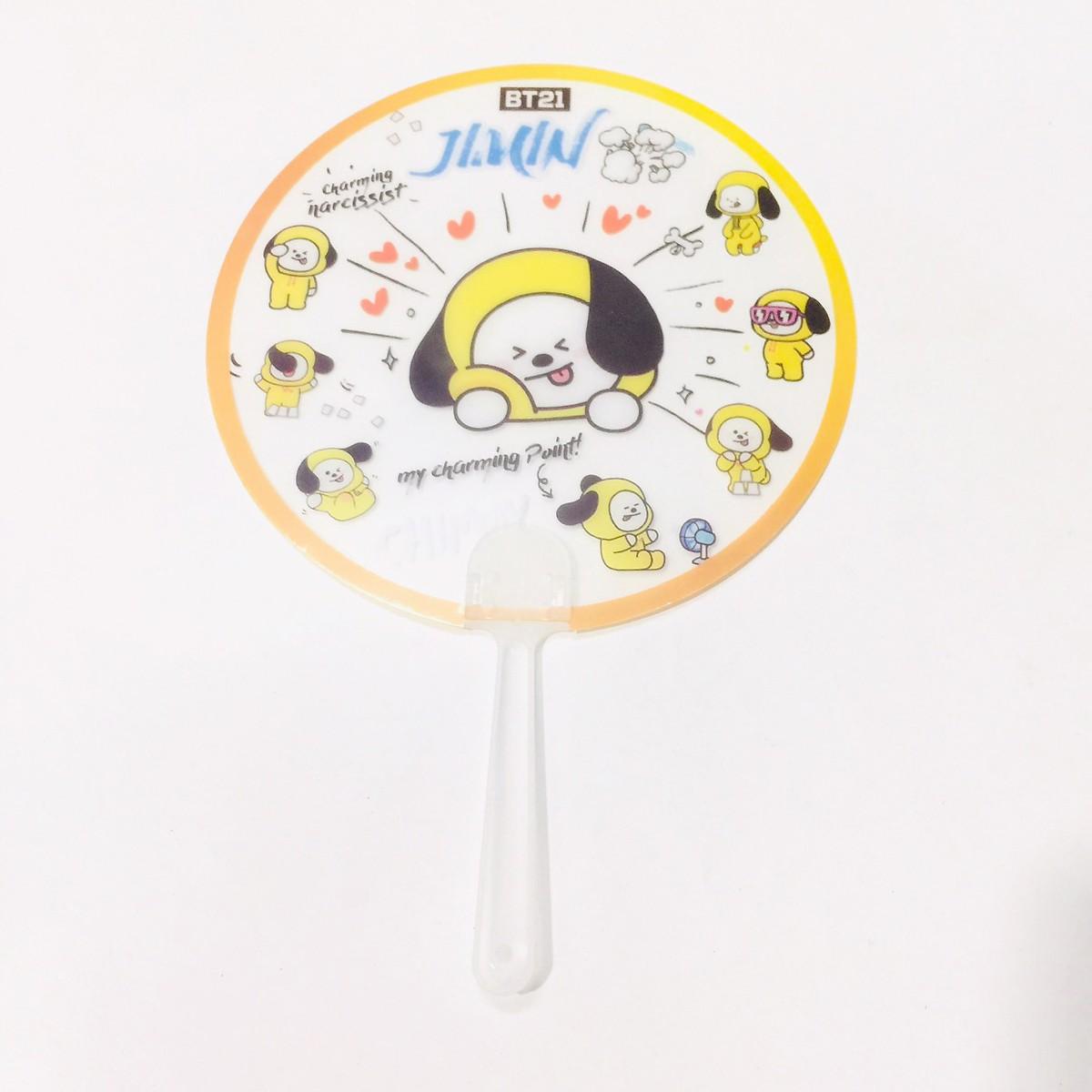 Bts quạt trong suốt combo 2 cái chimmy và bts