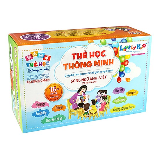 Thẻ học thông minh- flashcard 16 chủ đề- 416 thẻ
